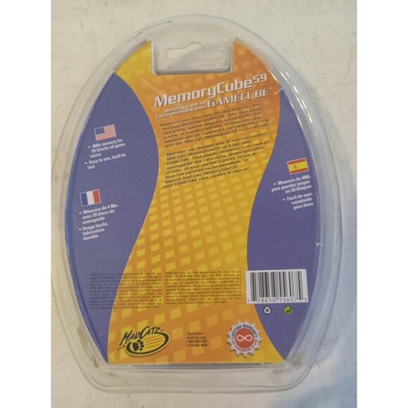 MadCatz GameCube Memory Cube 59 - Brand New Sealed w/case 4 Mb - Picture 2 of 2